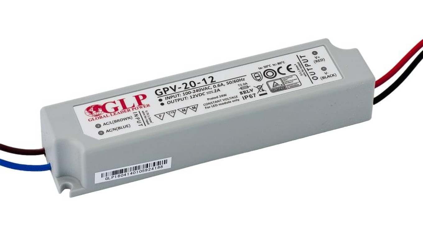 GPV-20-12 Zasilacz LED 12V/2A IP67 hermetyczny