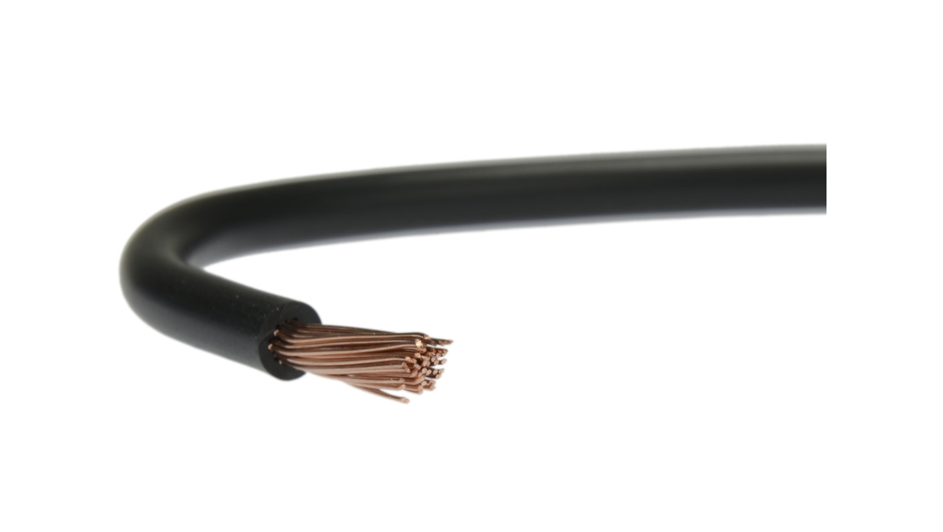 Przewód instalacyjny H05V-K / LgY 1 500V czarny linka giętka Elektrokabel /100m/