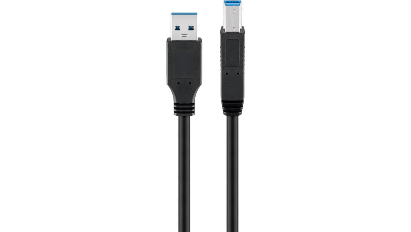Kabel USB 3.0 Superspeed, czarny - Długość kabla 0.5 m