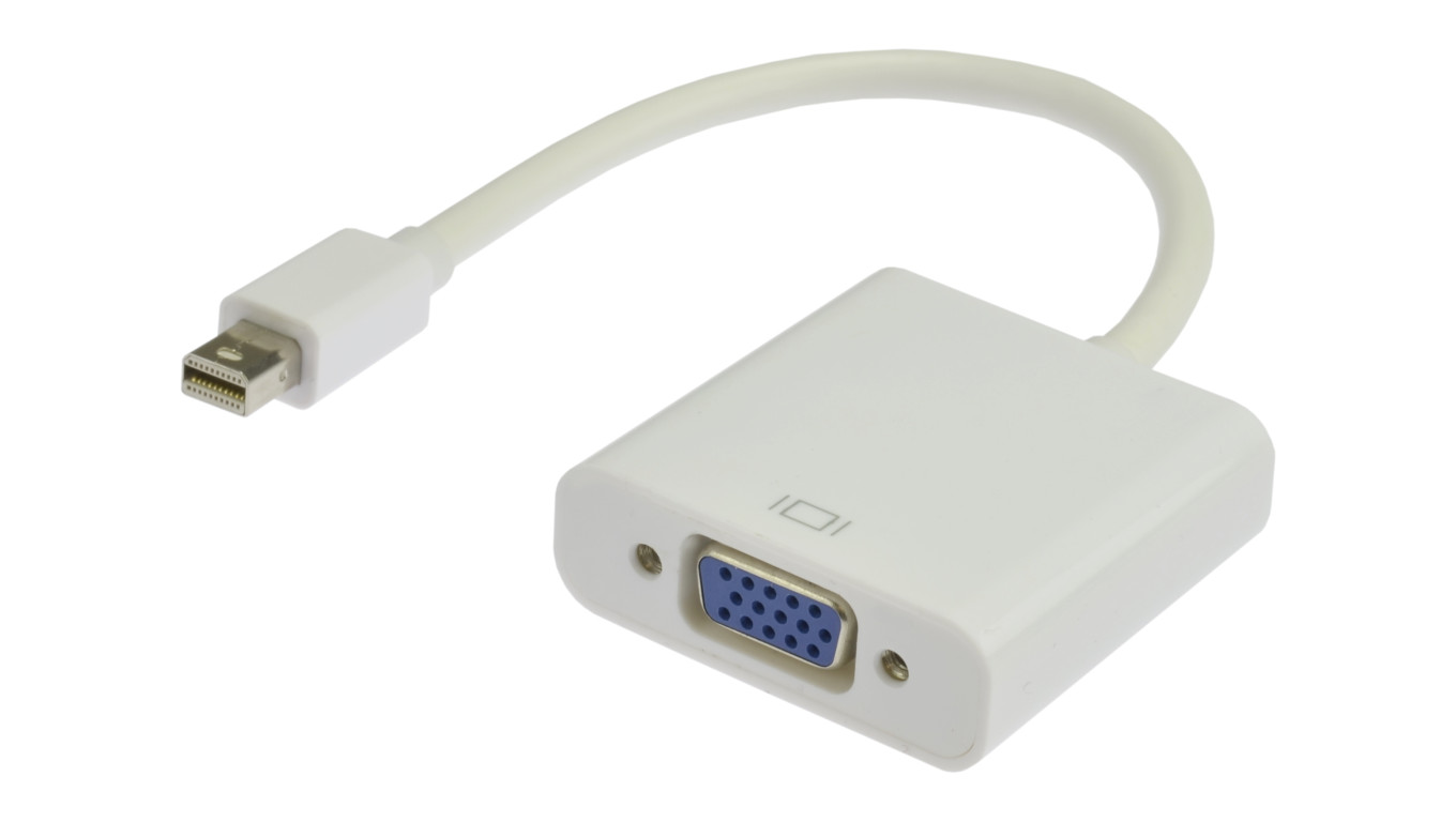 AUDA Konwerter miniDisplayPort(m)- VGA(ż) /23cm/