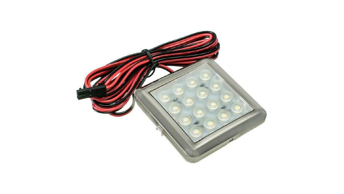 ODYN Oprawa meblowa LED 1,5W 12V DC kwadrat neutralna biała podszafkowa