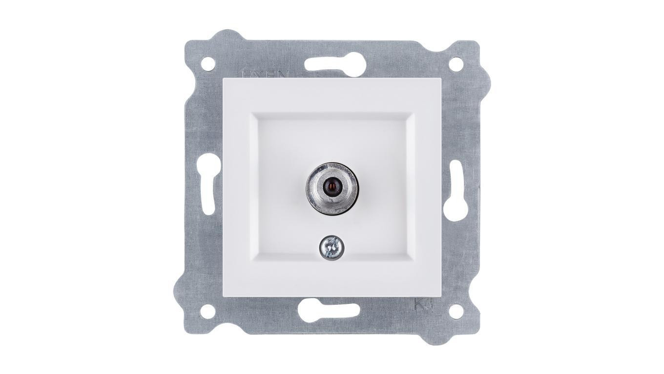 Gniazdo SAT z filtracją, złącze typu F Biały 262/01 EXEN