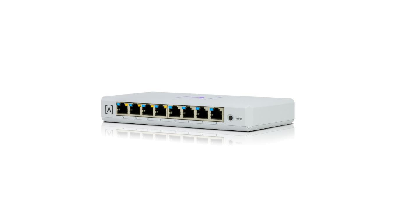 ALTA LABS S8-POE 8 PORT GIGABIT SWITCH, 4X POE+ PORTS, 60W, BLUETOOTH