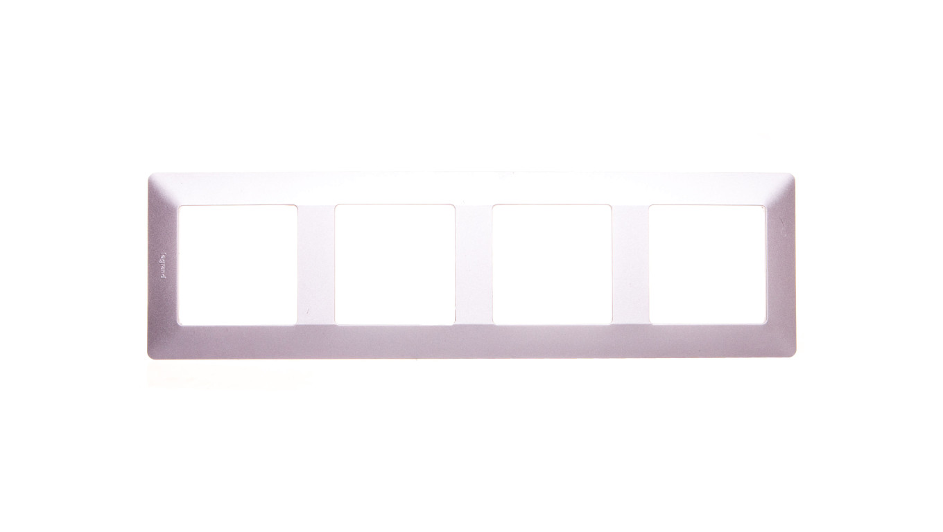 VALENA LIFE Ramka poczwórna aluminium 754134