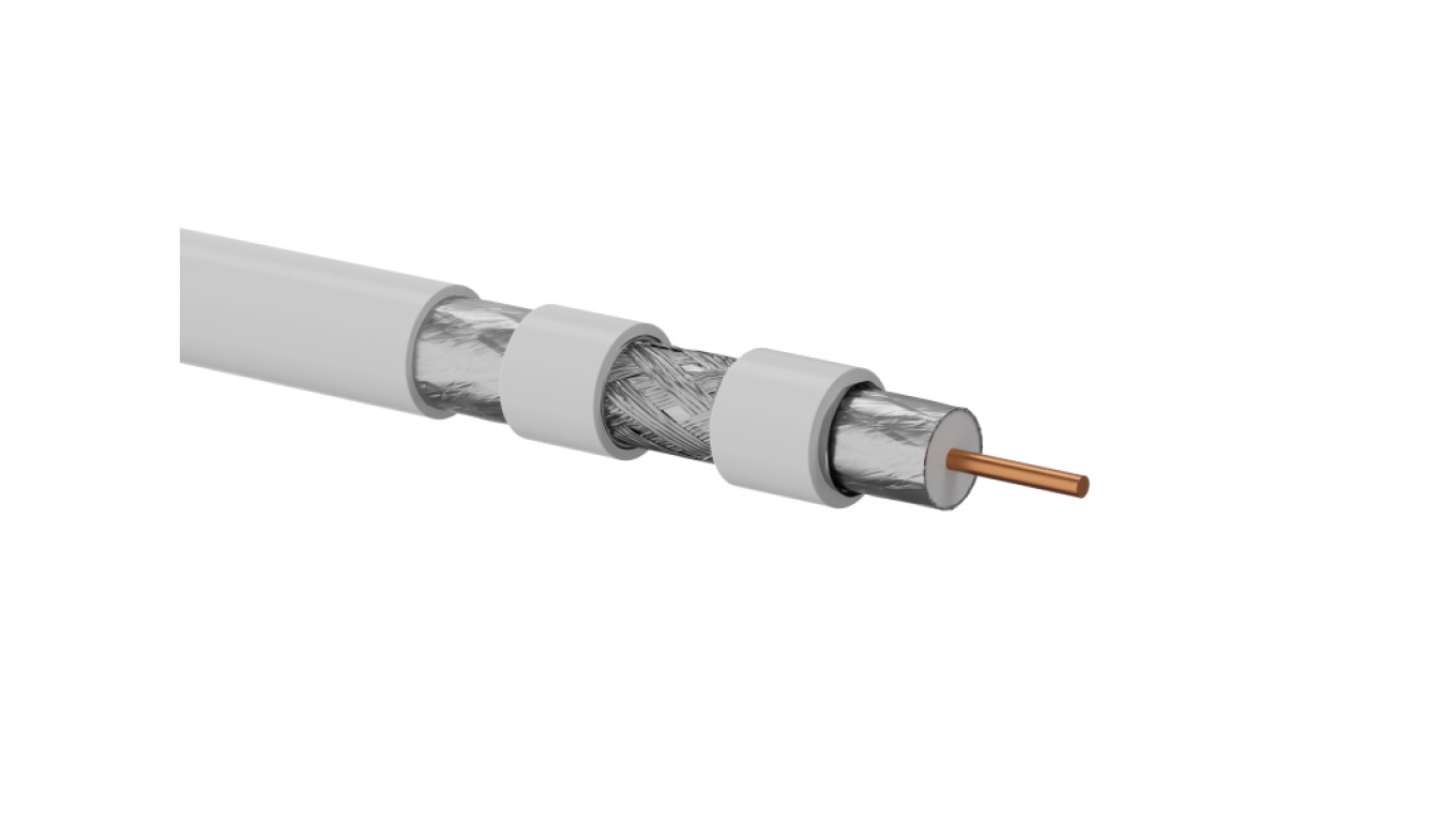 Przewód koncentryczny trishield RG6 75 Om, 1.02/4.8/6.9 PVC Eca 500m KRT102A0PV500