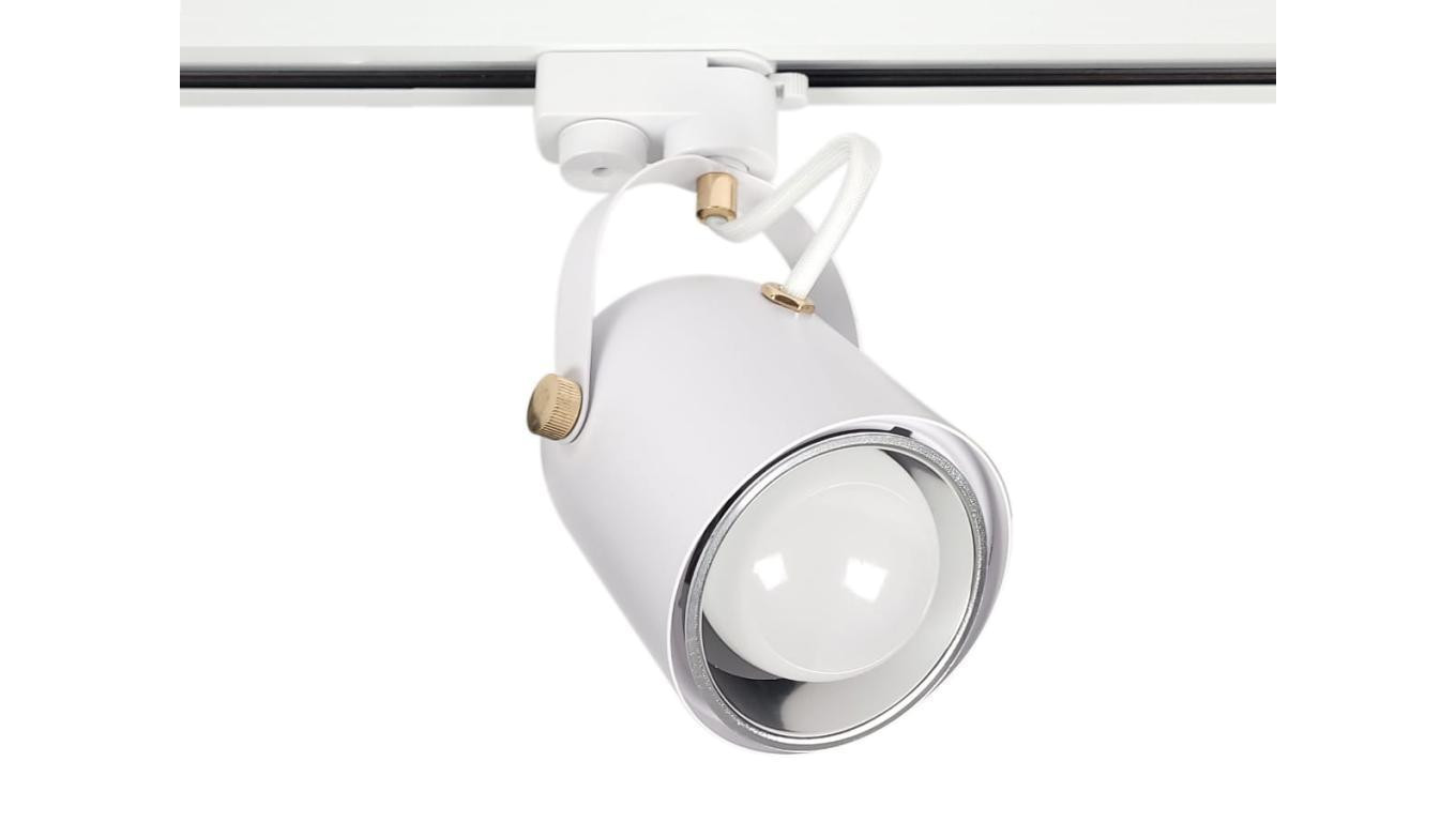 Lampa Szynowa E27 Jednofazowa Biała Regulowana