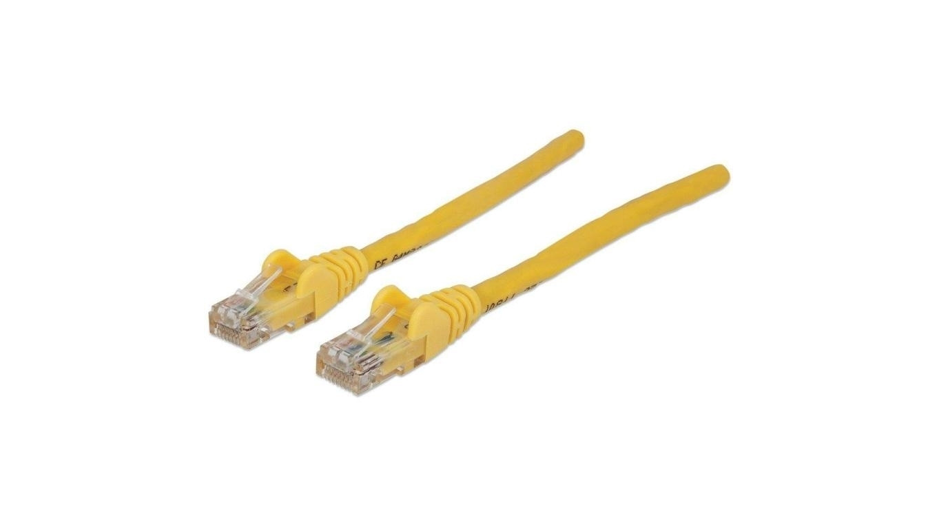 Patch Cord Cat5E UTP 3,0M Żółty 100 Miedź 319805