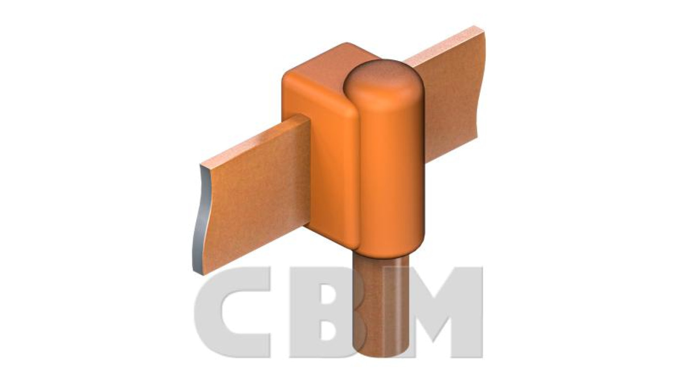 CBM WELD zgrzewanie egzotermiczne forma do połączenia przejściowego bednarki 30x4 z uziomem 17,2 mm