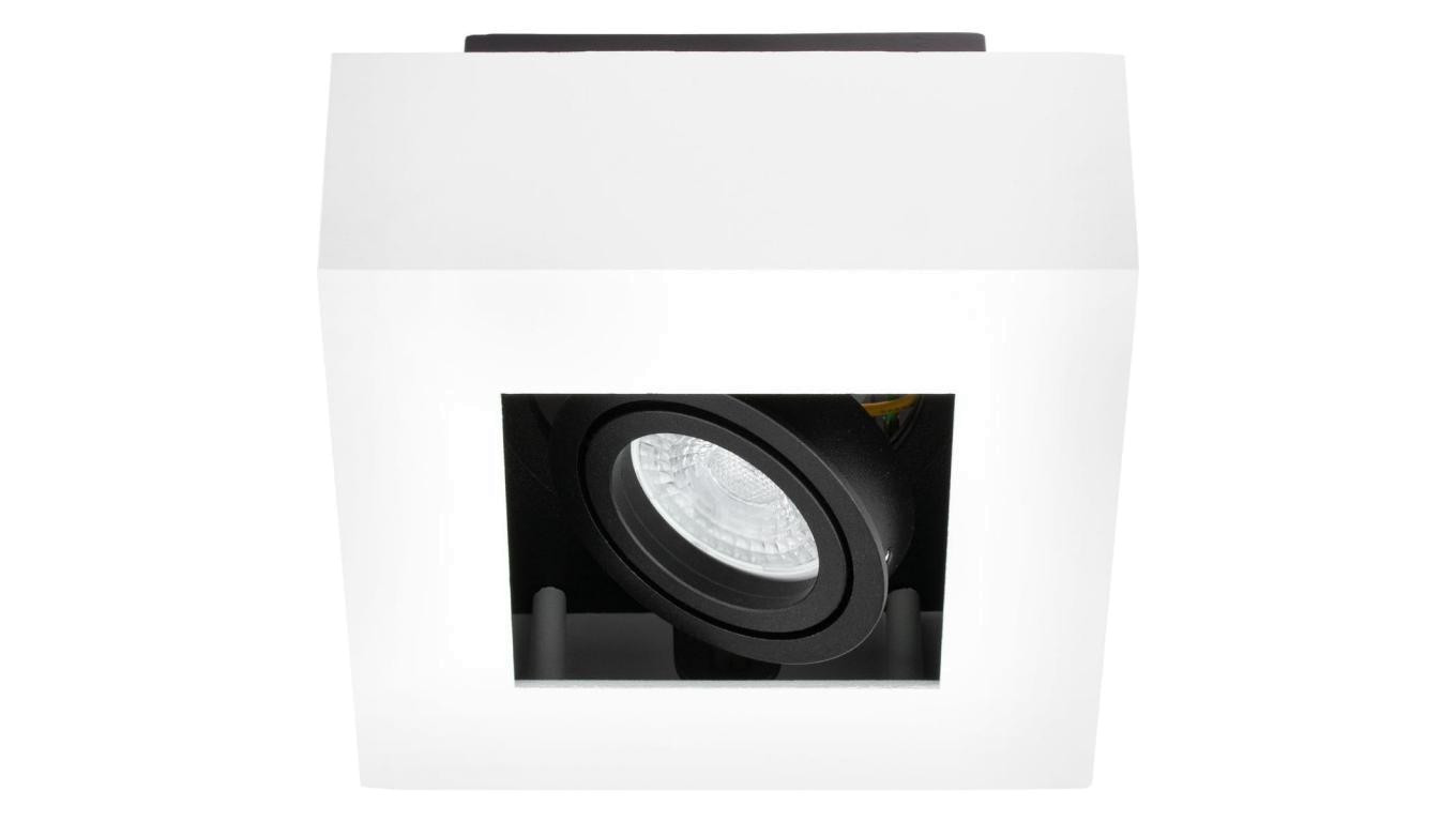 Oprawa Natynkowa Halogenowa Ruchoma SPOT GU10 Kwadrat Biała AURI LUMILED