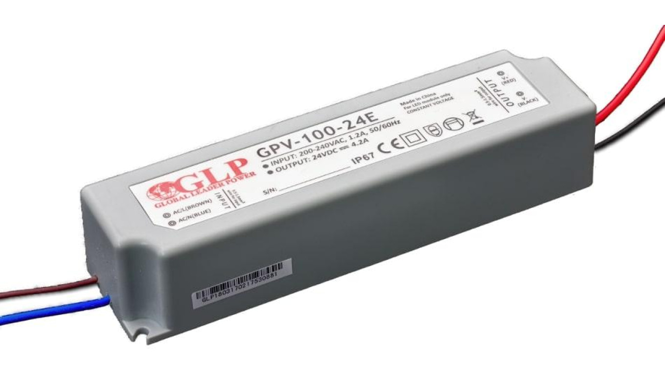 GPV-100-12E Zasilacz LED 100W 12V/8.3A IP67 hermetyczny