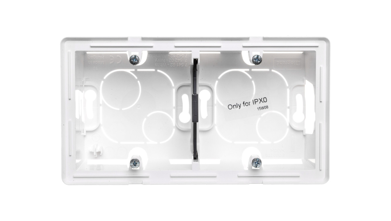 VALENA LIFE Puszka natynkowa podwójna biała 754192