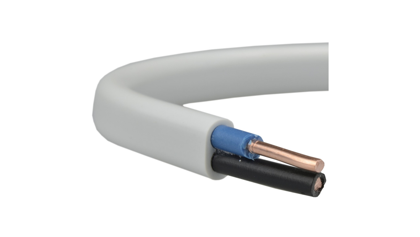 Przewód prądowy YDYp 450/750V 2x2,5 płaski drut Mercor /50m/