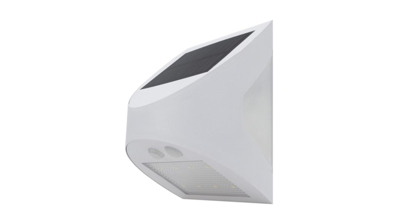 Biała Lampa Solarna Elewacyjna 3W 4000K SOE-9