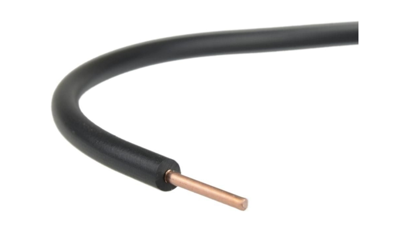 Przewód instalacyjny H07V-U / DY 0,5 750V czarny drut Elektrokabel /100m/