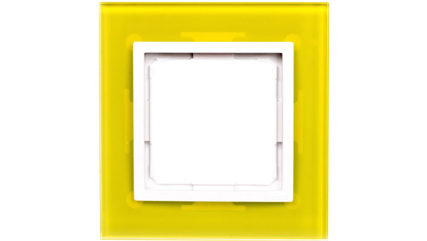 Simon 54 Nature Ramka pojedyncza szkło LIMONKOWY SORBET DRN1/90