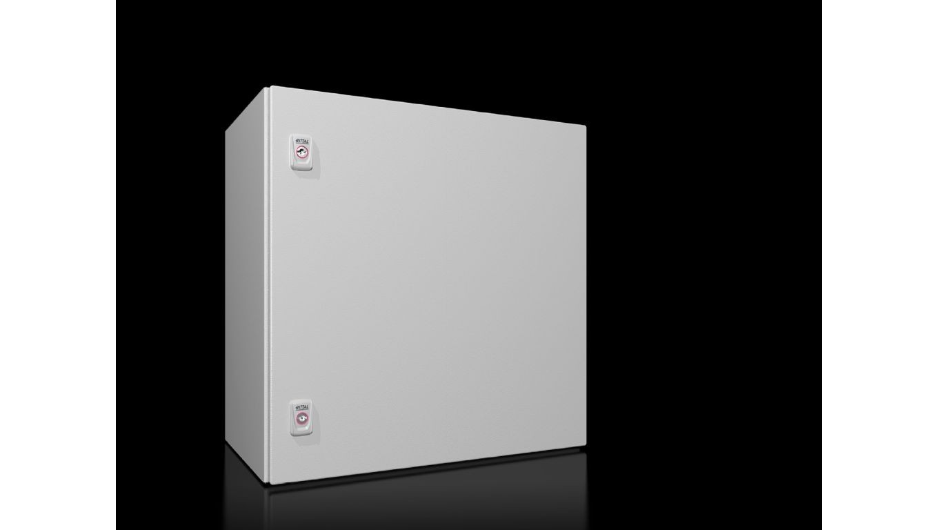 AX Obudowa kompaktowa 600x600x350 mm blacha stalowa z pł. mont. jednodrzwiowa 2 zamki dźwigienkowe 1360.000