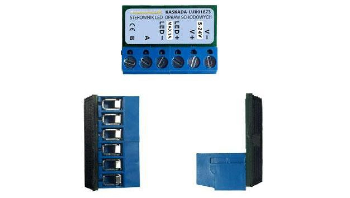Sterownik opraw schodowych KASKADA 5-24VDC włącznik dopuszkowy kaskadowy