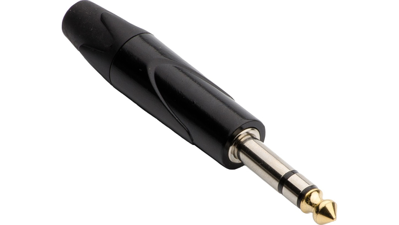 Złącze Jack stereo 6.3mm męskie proste - J55