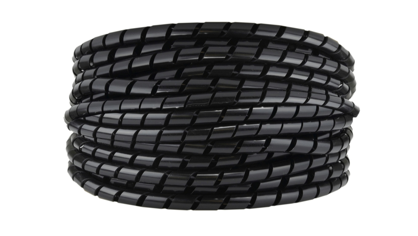 Wężyk spiralny GSTB 4 czarny /10m/