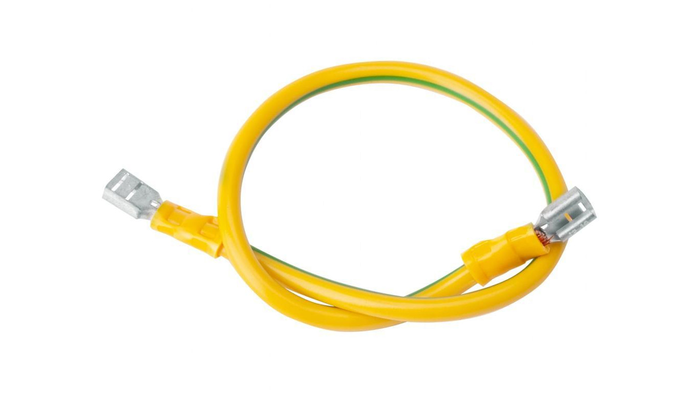 KOMPLET ZESTAW UZIEMIENIA KABEL PRZEWÓD LINKA UZIEMIAJĄCA LGY 4 mm2 0,25m (EK-33)