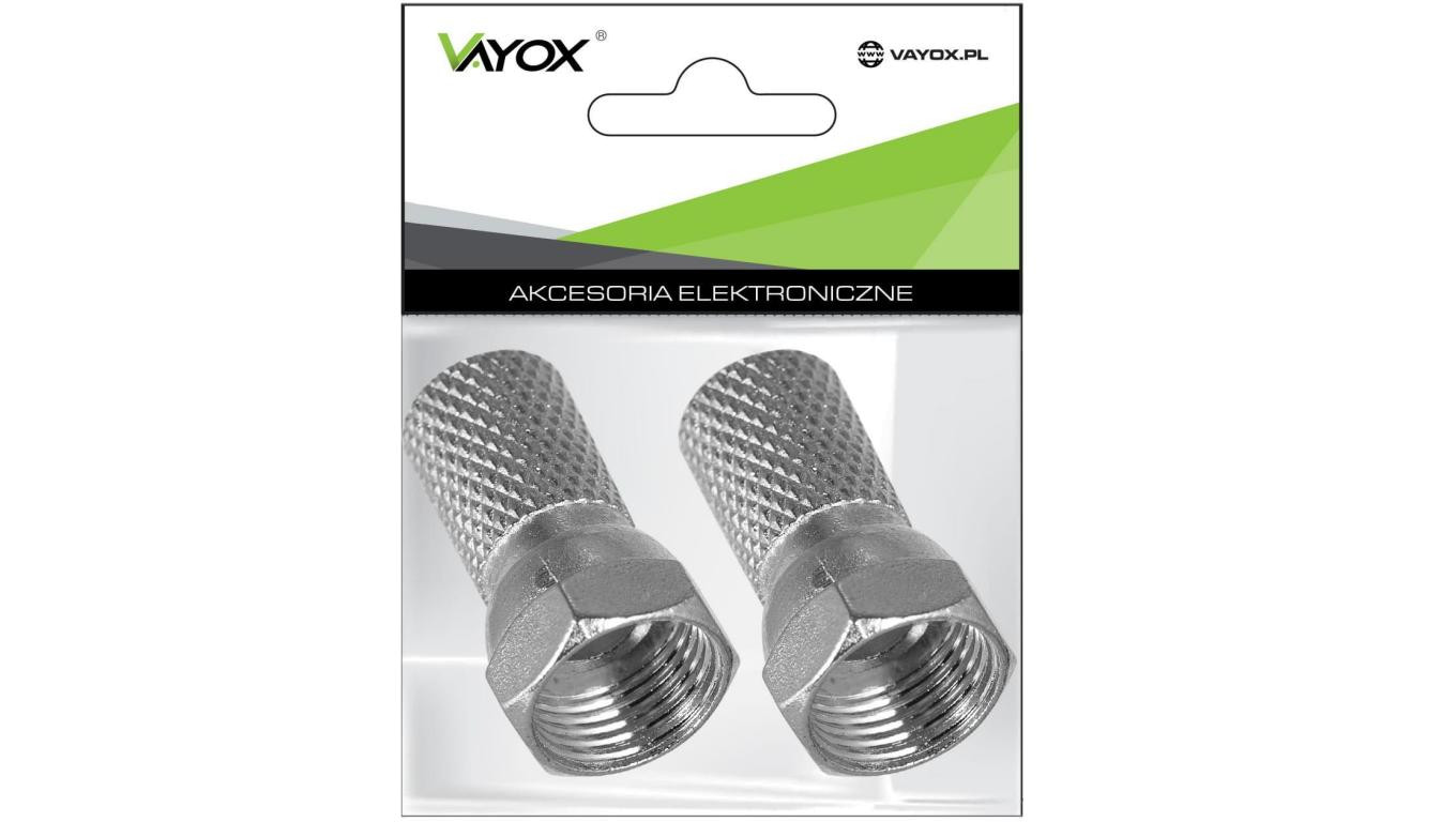 Wtyk sat F 6,8mm HQ CU Vayox (opakowanie 2szt)