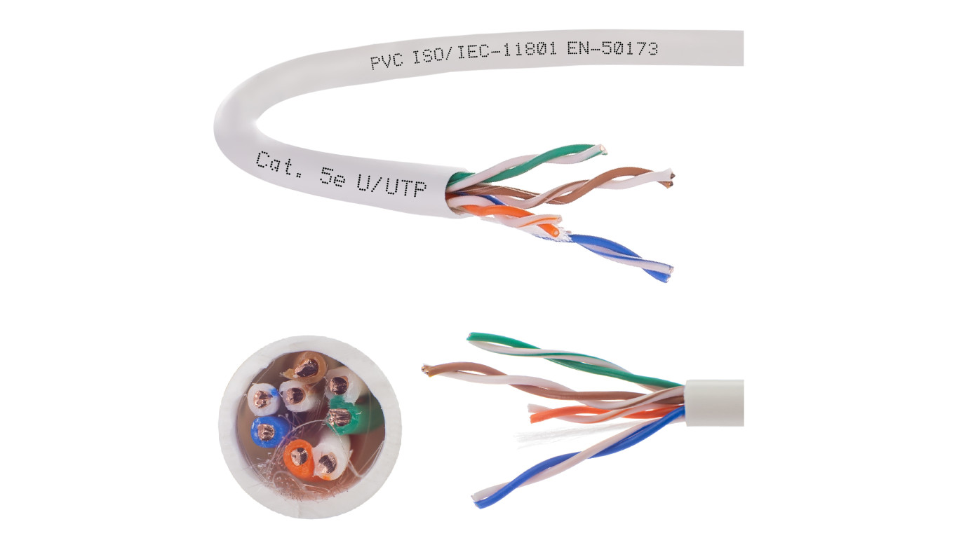 Kabel UTP kat.5e U/UTP 4x2x0,5 domNET /305m/