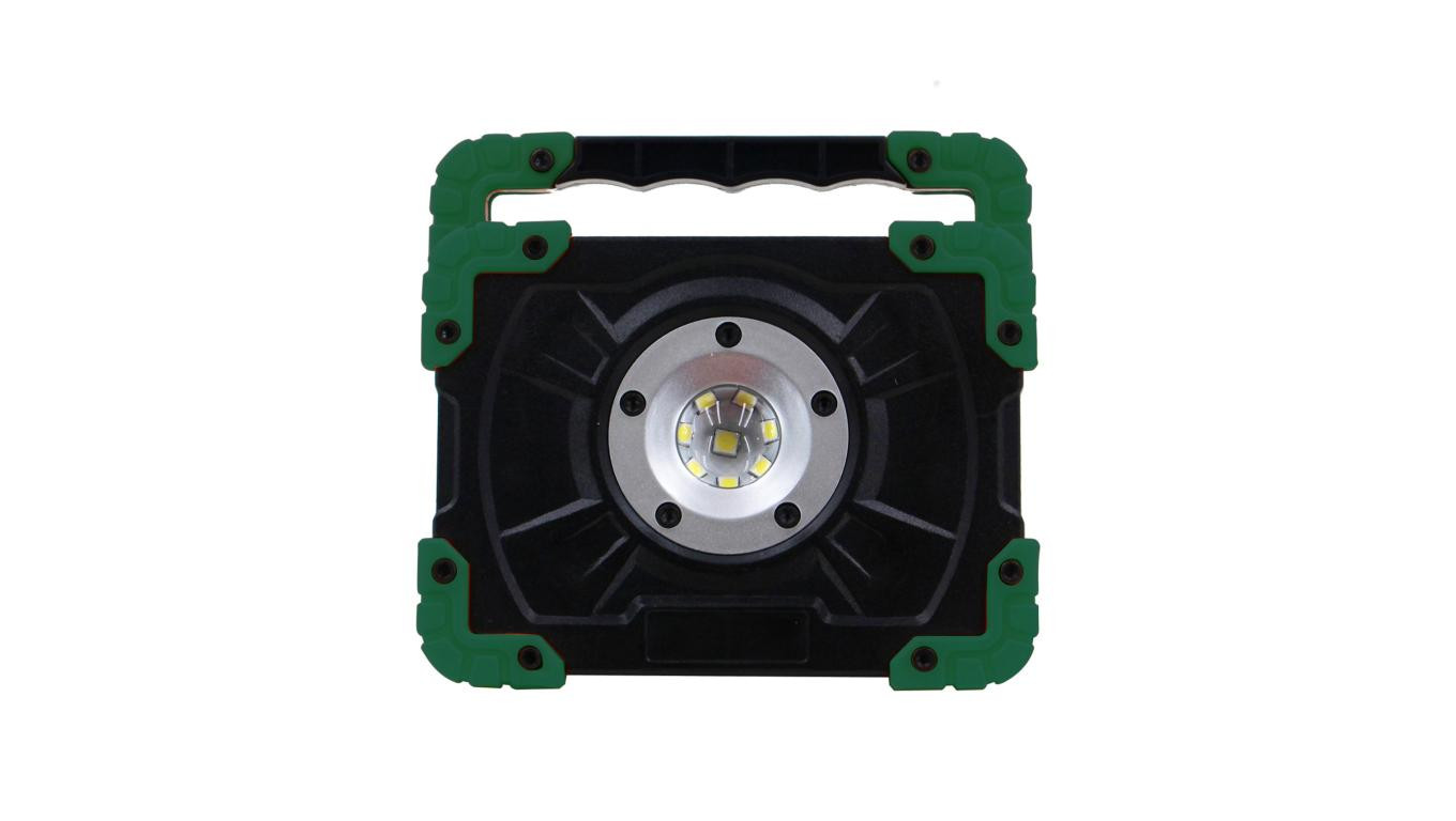 Latarka oprawa robocza akumulatorowa Campino 5W LED, 500lm, 7500K, 1200MAh, Powerbank, czar-ziel. / 47110