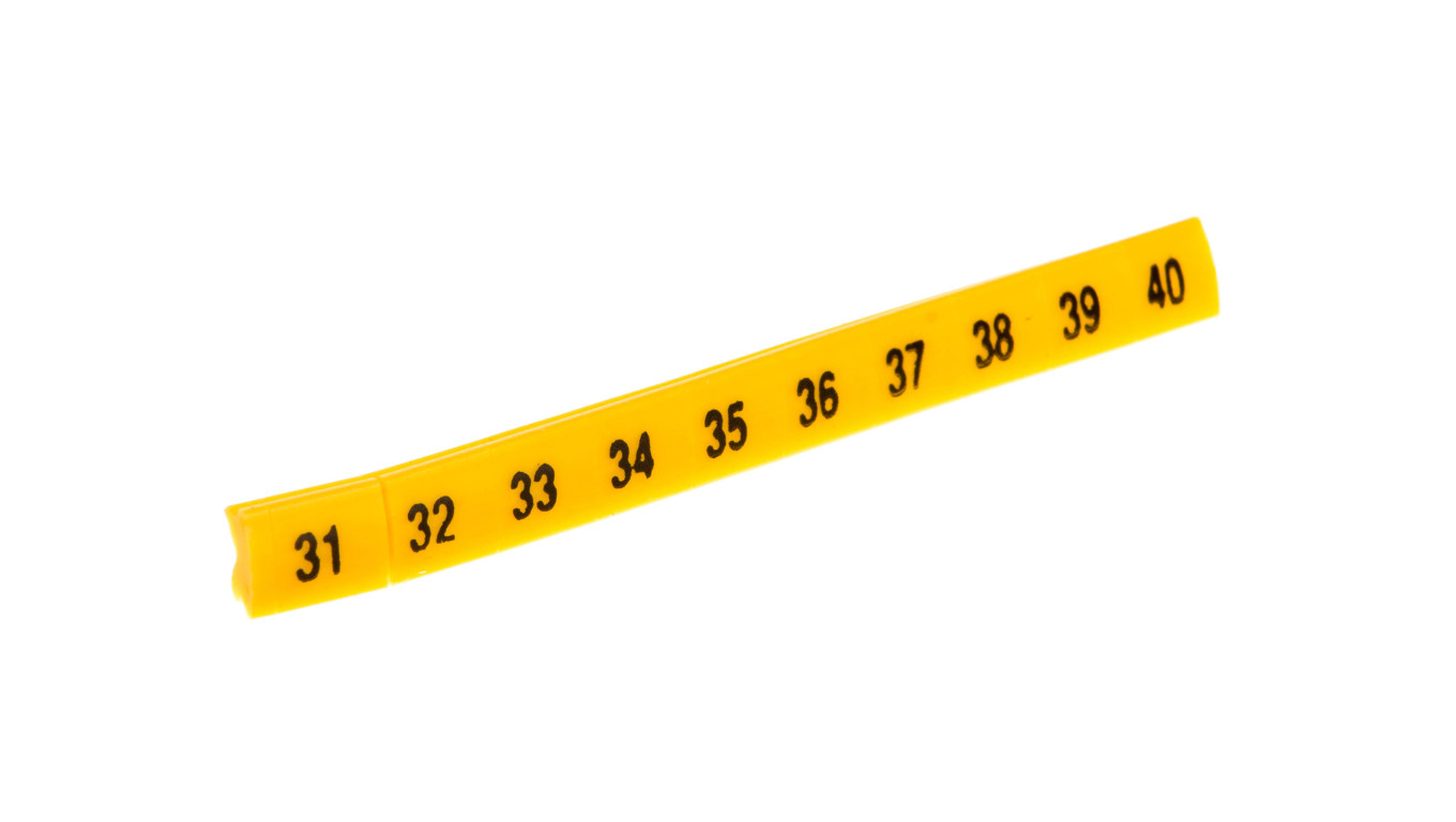 Oznacznik do złączek EZ-6/31-40 żółty R34RR-02050102800 /100szt./