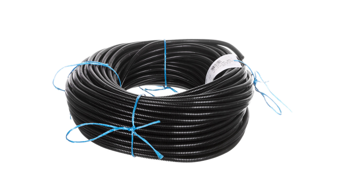 Wąż poliamidowy z sinusoidalnym nacięciem SILVYN RILL PA6 SINUS 6,7x10 czarny 61806550 /50m/