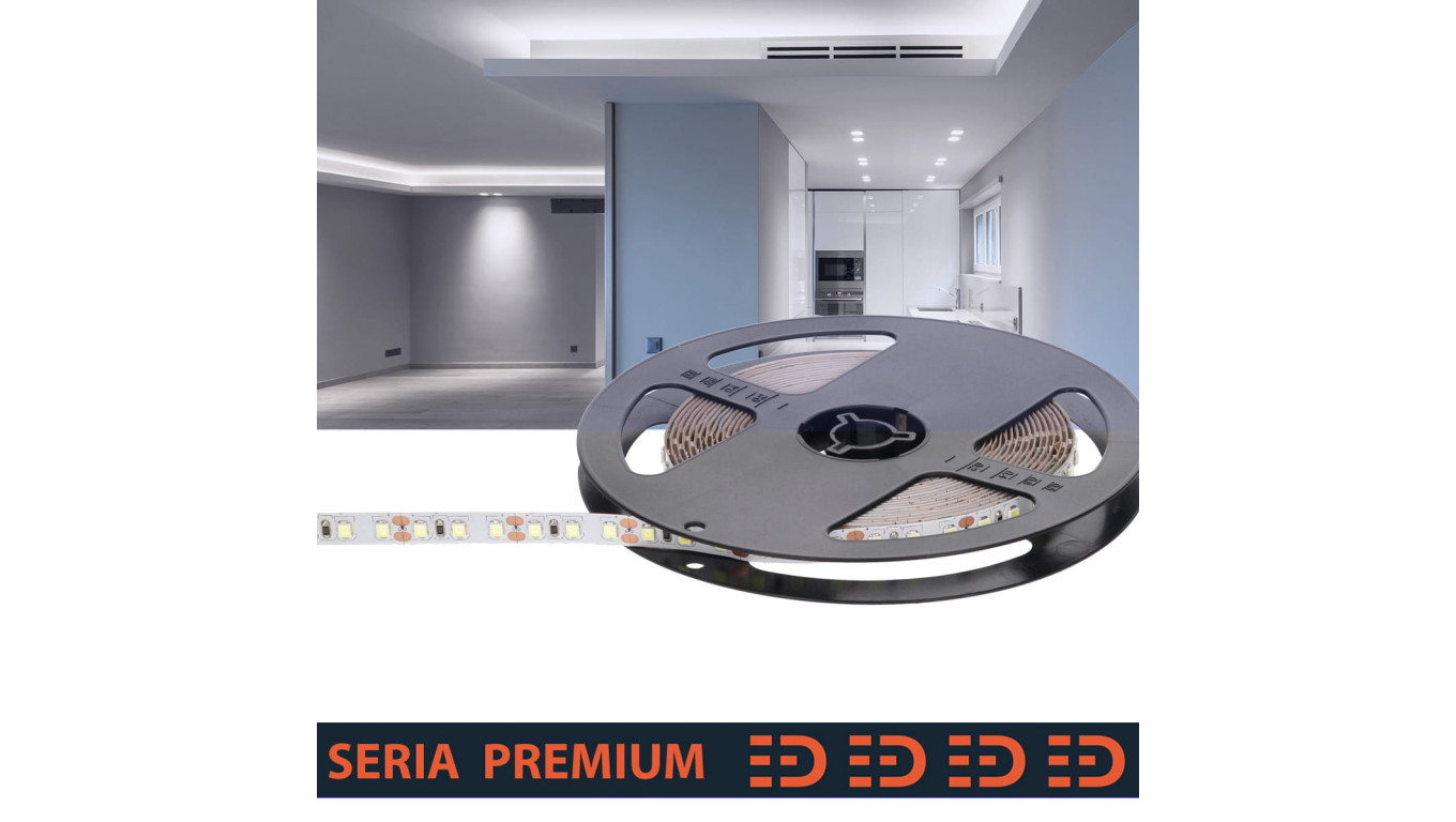Taśma Premium 12V 120led 9000-10000K SMD2835 (5)