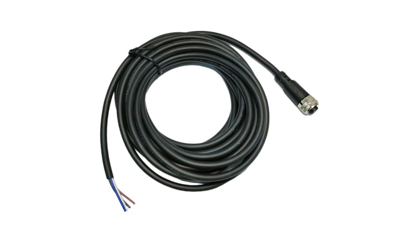 Przewód 10m z wtyczką prostą żeńską M8 4pin do czujników