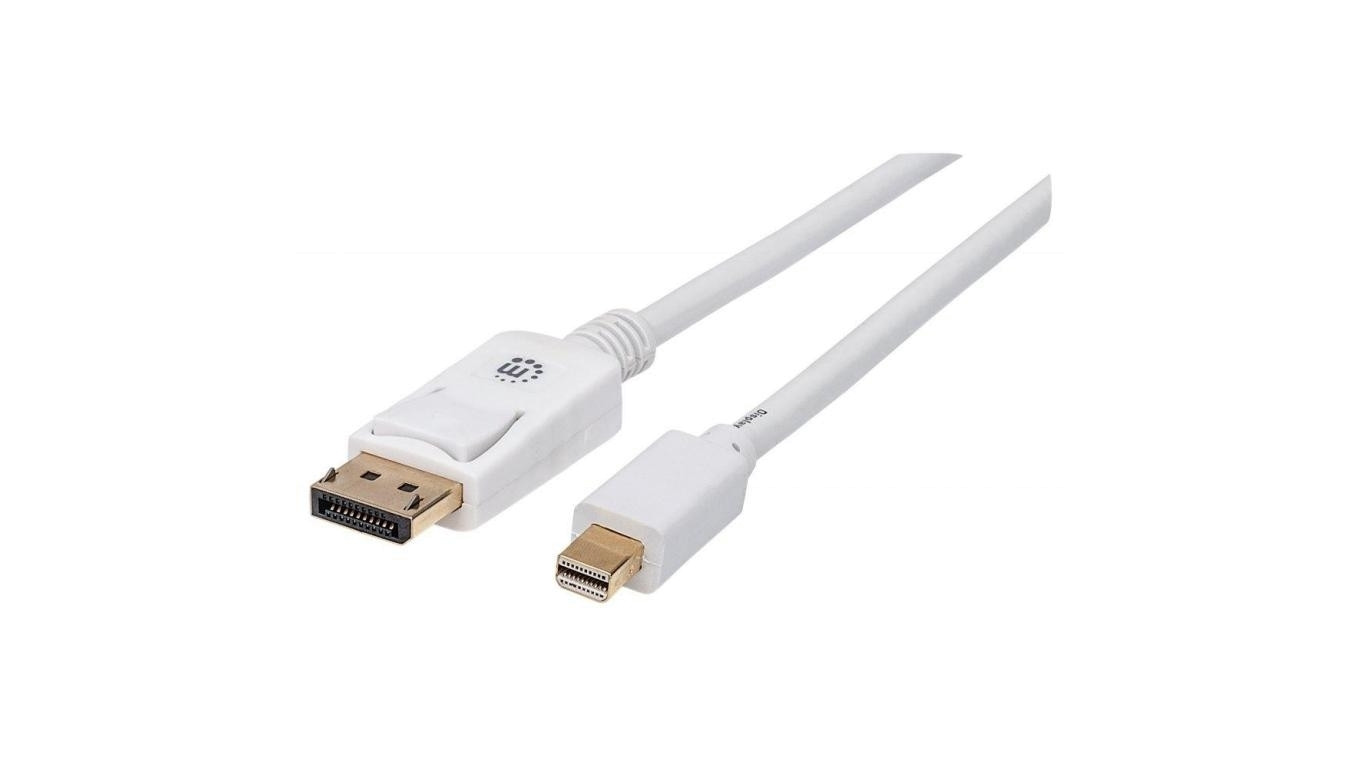 Kabel Mini DisplayPort 1.2 4K*60Hz MiniDP-DP M/M 2m Biały