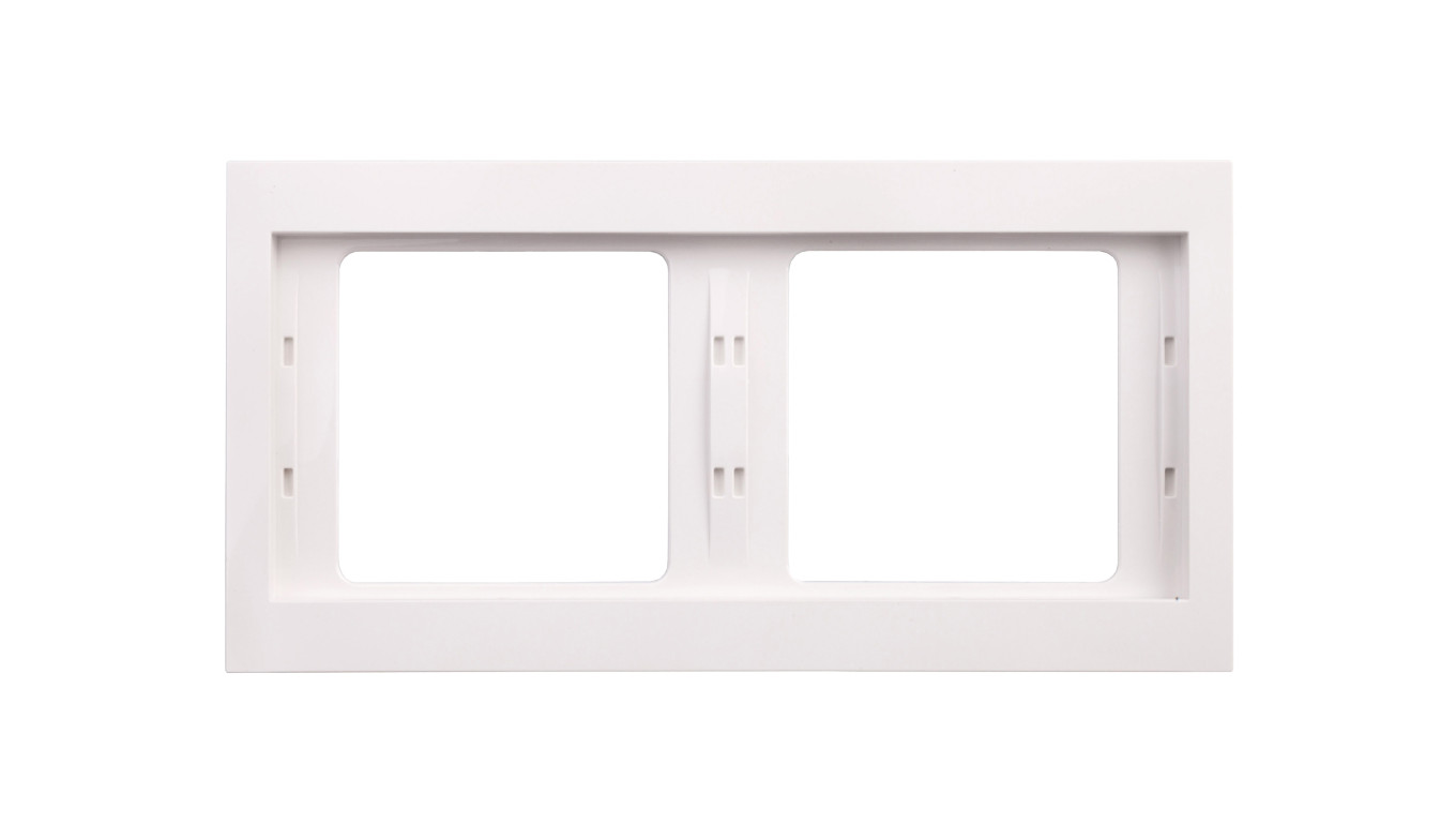 Berker K.1 Ramka podwójna pozioma śnieżnobiała 13637009