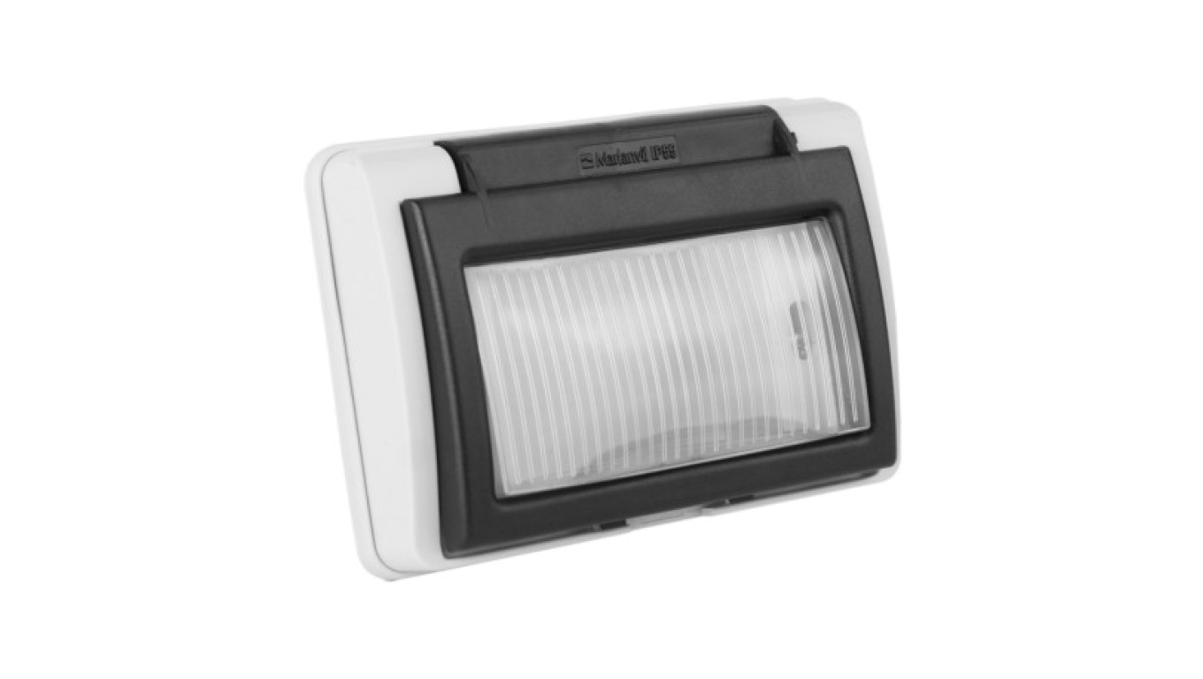 Okienko rewizyjne szare 3 moduły IP55 M-L 3407