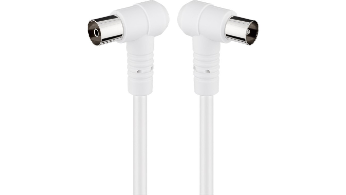 Kabel antenowy kątowy (80 dB), podwójne ekranowanie - Długość kabla 3.5 m