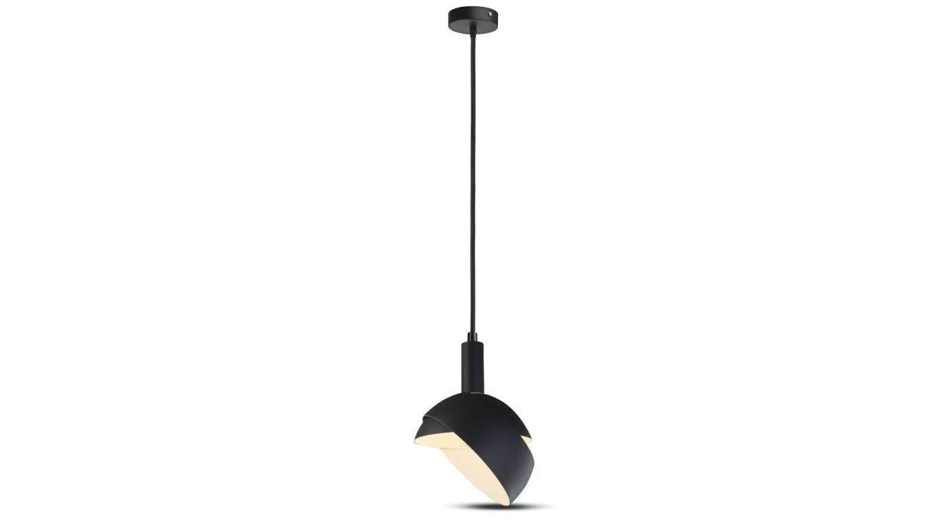Lampa dekoracyjna wisząca aluminiowa czarna regulowany kąt 1,2m E14 max 60W IP20 V-TAC VT-7100