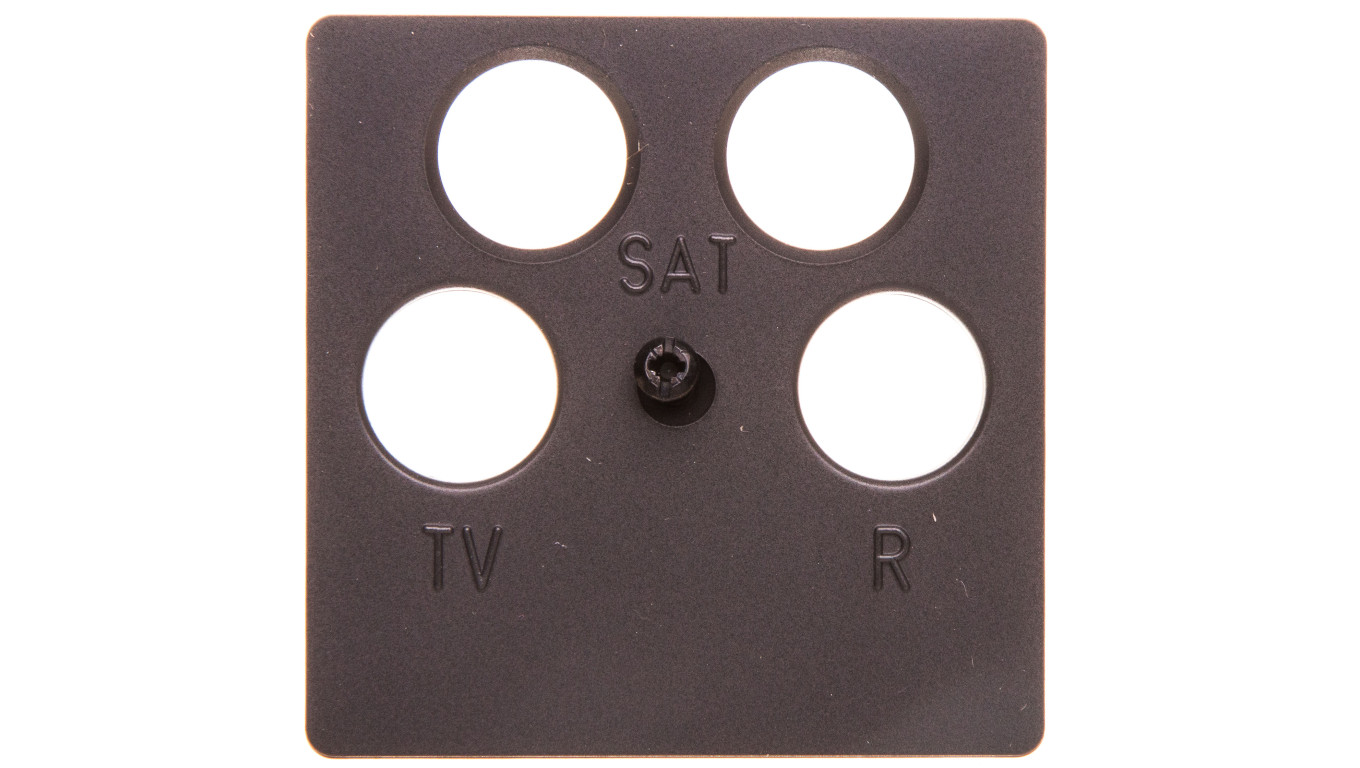 K.1 Płytka centralna do gniazda antenowego 4-wyjściowego antracyt B.1/B.3/B.7 Glas 14841606