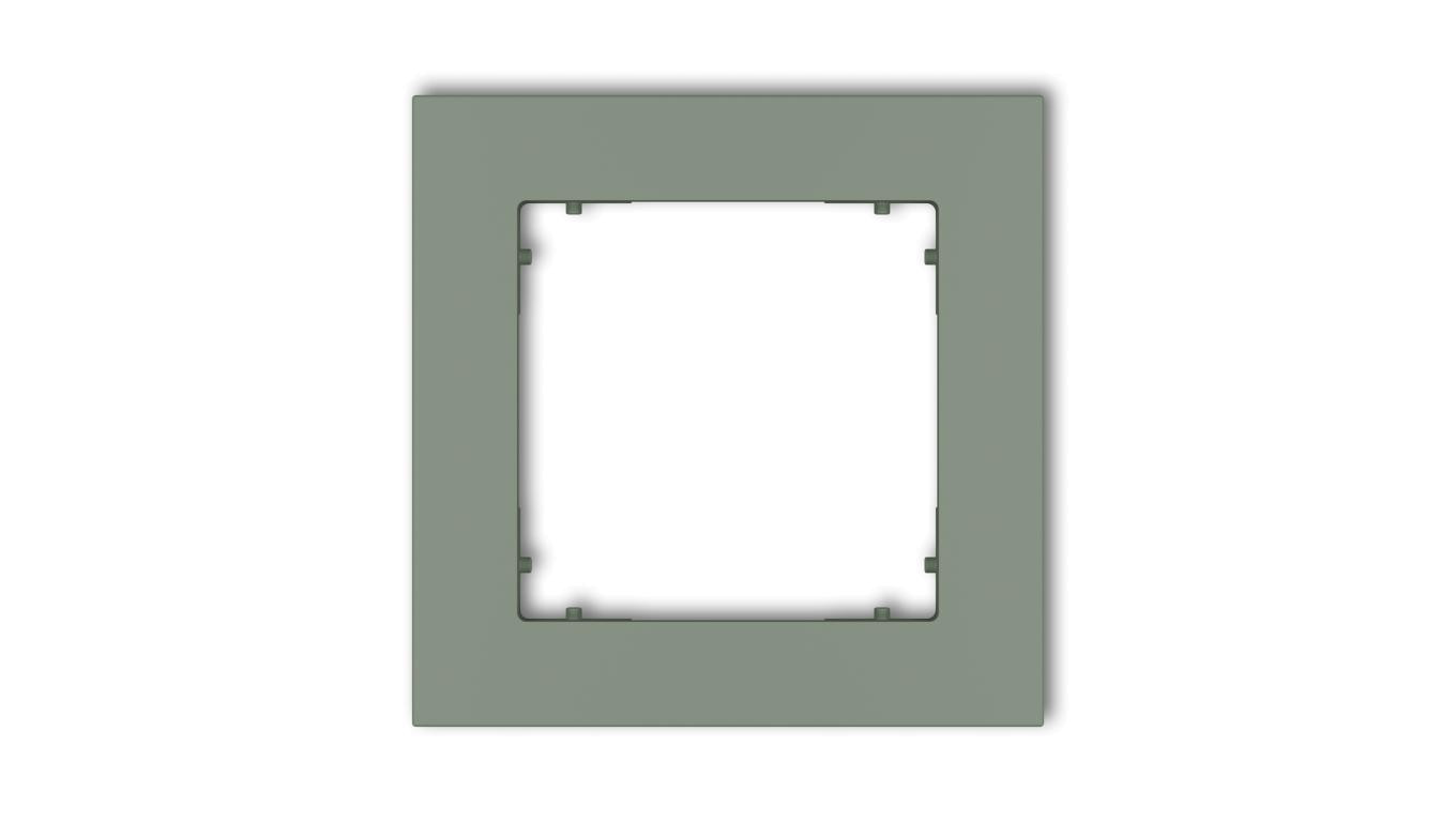 MINI Ramka uniwersalna pojedyncza kwadratowa z tworzywa szałwiowy 61MR-1