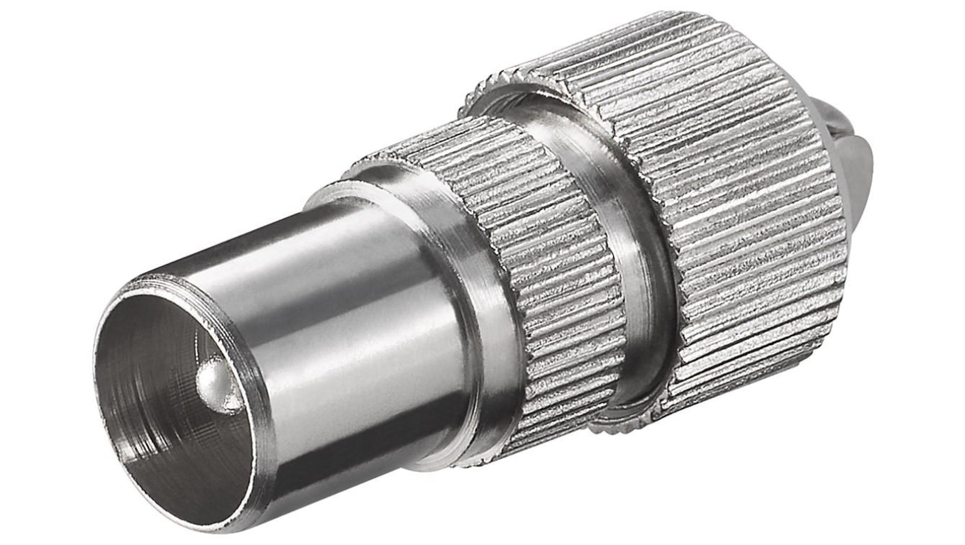 Wtyk koncentryczny z mocowaniem gwintowanym