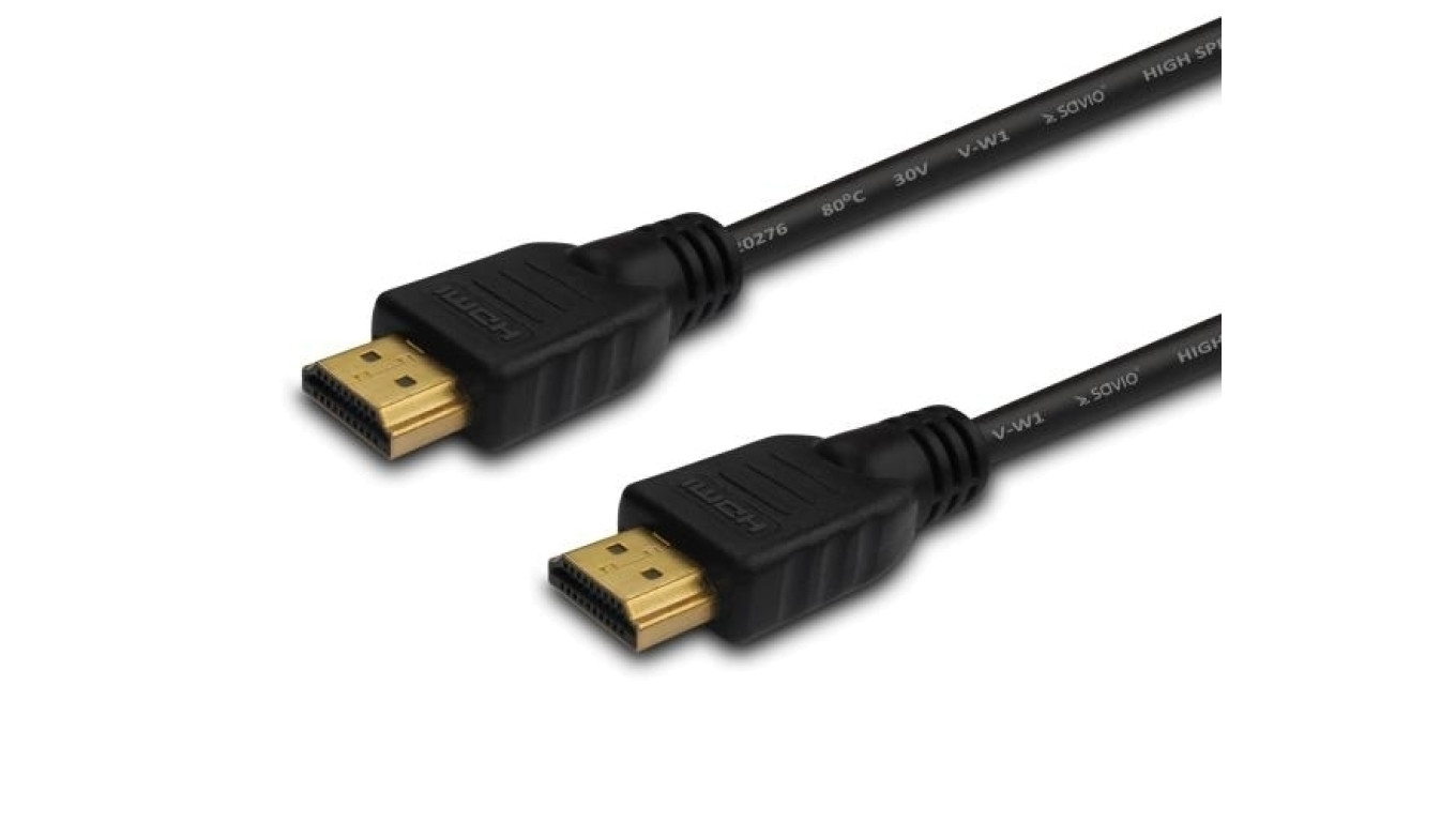 Kabel SAVIO cl-08 (HDMI M - HDMI M 5m kolor czarny)