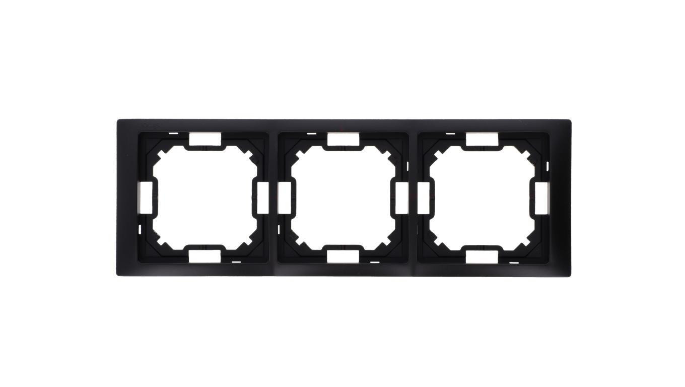 Simon Basic Ramka 3-krotna Neos IP20 czarny mat BMRC3/49