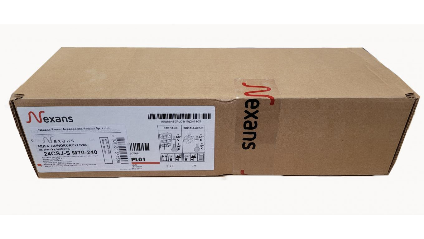 Mufa zimnokurczliwa ze złączka śrubową 24CSJ-S M70-240