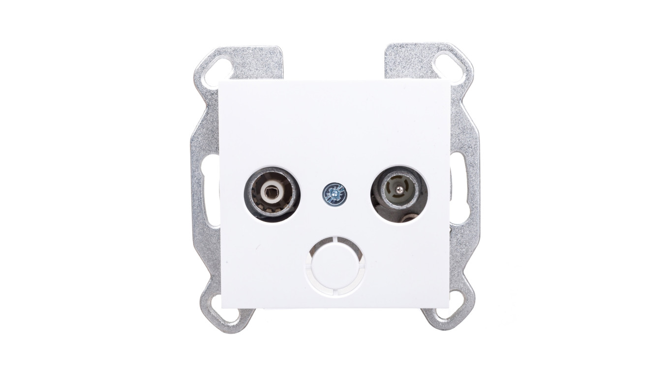 Lumina Gniazdo antenowe RTV standard białe WL3010