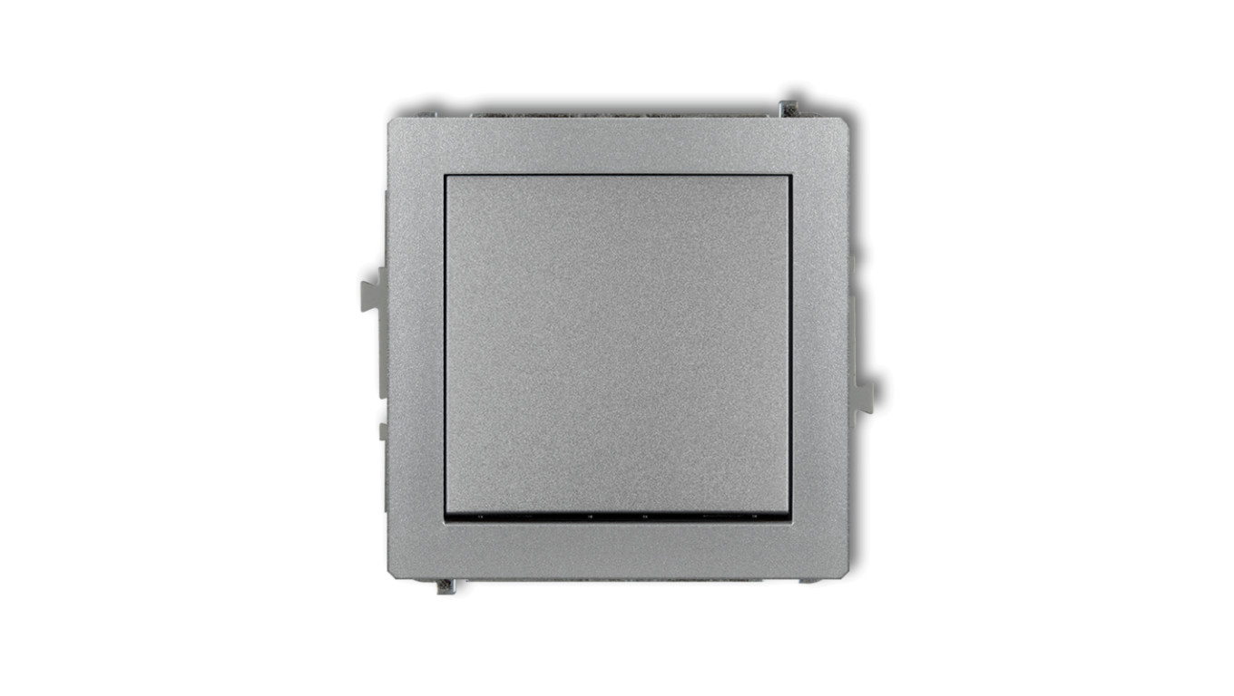 DECO Łącznik jednobiegunowy srebrny metalik 7DWP-1