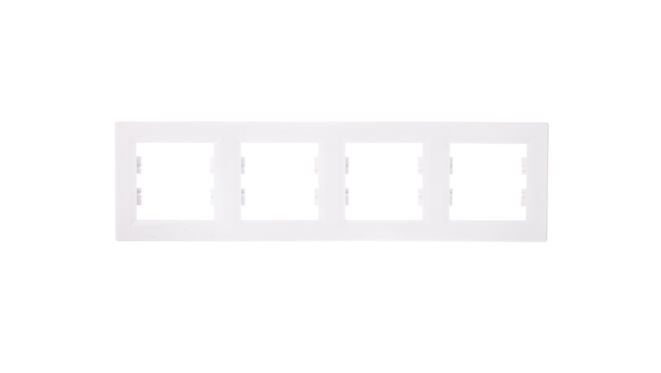 ASFORA Ramka poczwórna pozioma biała EPH5800421