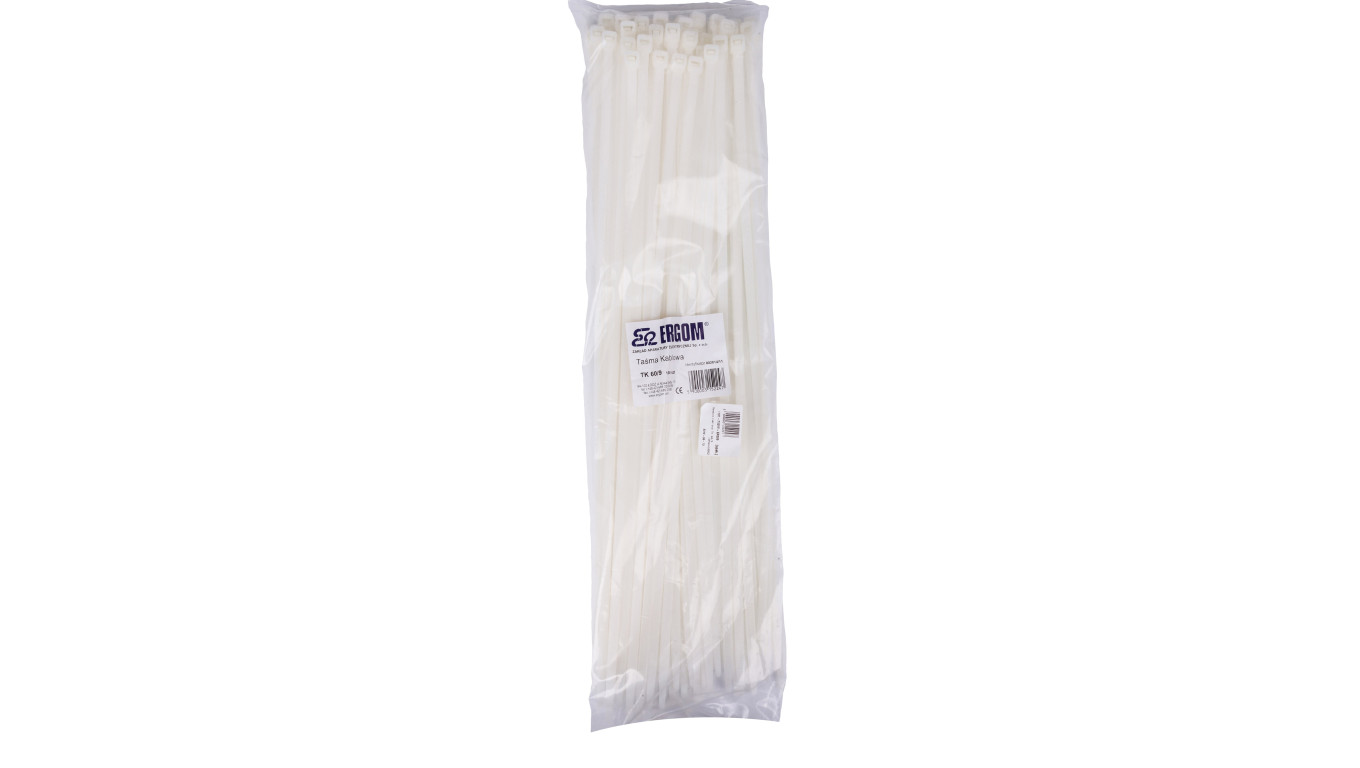 Opaska kablowa TK 60/9 naturalna E01TK-01010102601 /100szt./