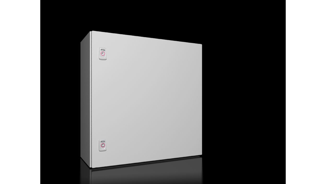 AX Obudowa kompaktowa 600x600x250 mm blacha stalowa z pł. mont. jednodrzwiowa 2 zamki dźwigienkowe 1054.000