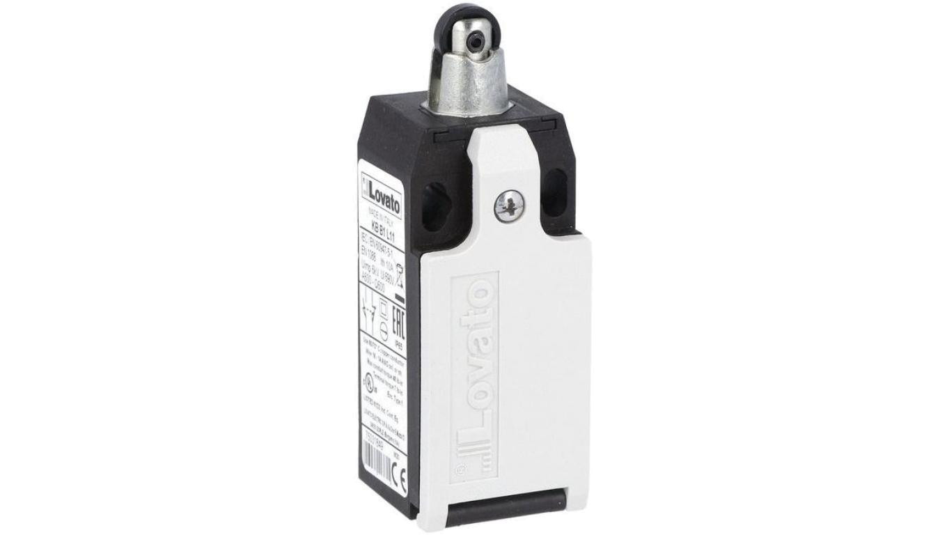 Krańcówka Wyłącznik krańcowy z rolką plastikową na trzpieniu 10A (styki migowe 1NO+1NC) IP65 seria K LOVATO