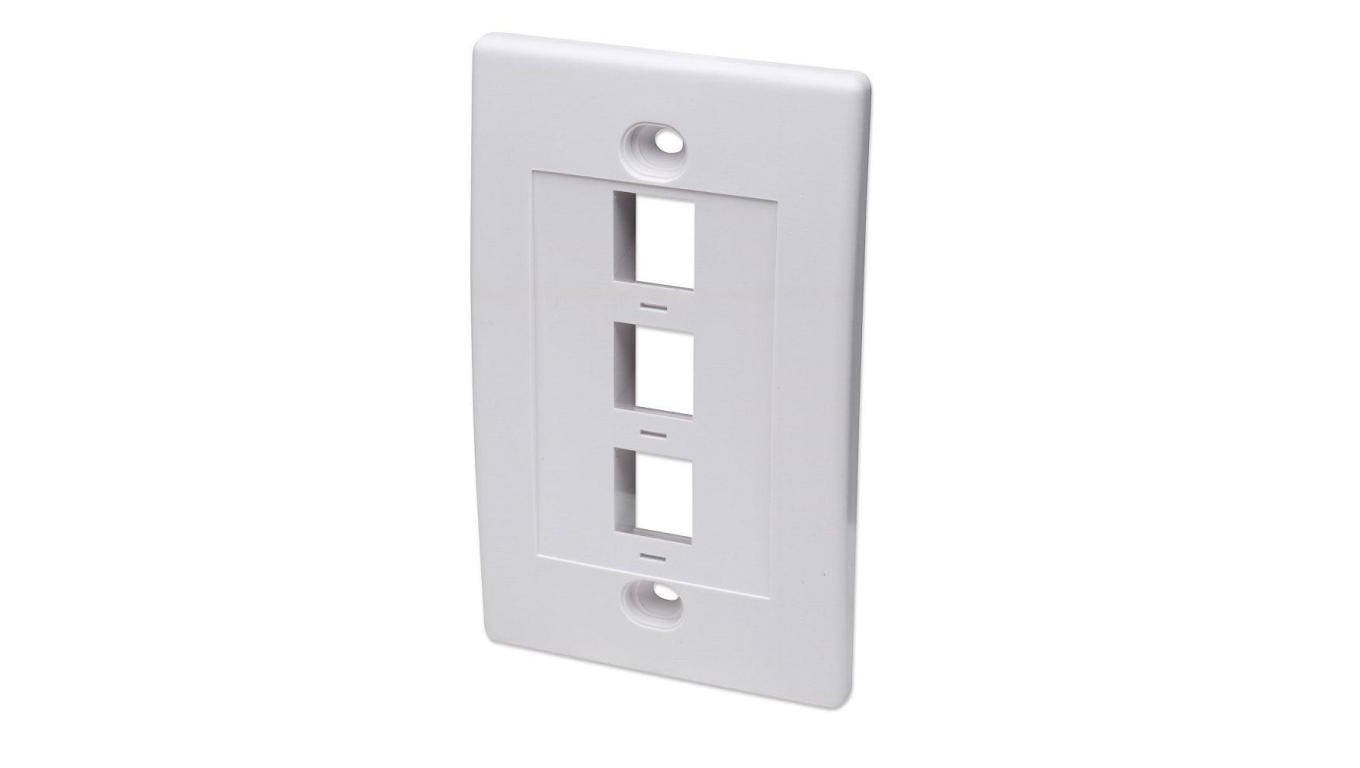 3-Portowy Panel Na Moduły Keystone Do Puszki 517874 IWP-MD PSTR-3W