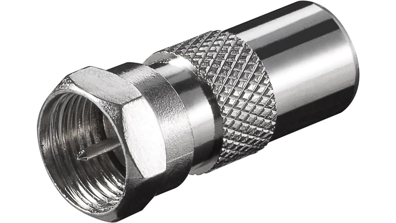 Adapter F: Wtyk F Wtyk do kabla koncentrycznego - Połączenie, materiał obudowy cynk